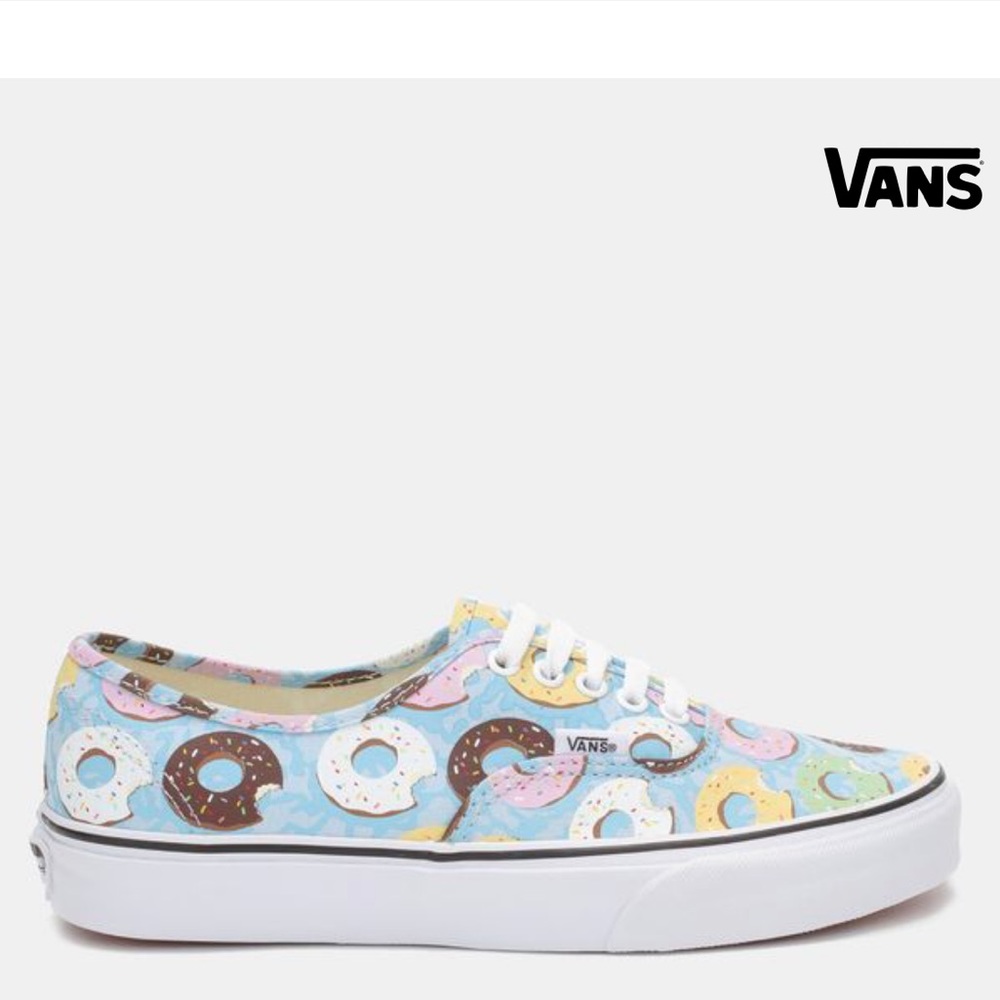 Lightly used, donut print Vans